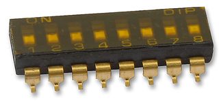 MULTICOMP - MCDM(R)-08-T - 开关 DIL SMD 8路 