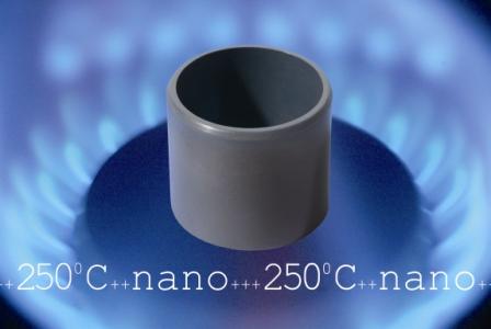 易格斯"iglidur X6"的纳米材料是一位耐高温专家，即使长期运行温度在250 °C的情况下，也具有良好的耐磨性和抗松弛性。