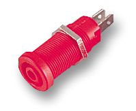 MC (MULTI-CONTACT) - 66.9131-22 - 插座，4MM 带护罩 红色 