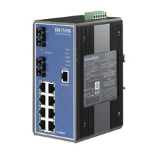 研华EKI-7559SI/MI 8+2 SC型光纤宽温网管型工业以太网交换机
