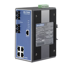 研华EKI-7554SI/MI 4+2 SC型光纤宽温网管型工业以太网交换机