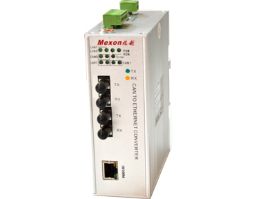 Mexon兆越 MIC-2031-2F 节点式光纤以太网转CAN虚拟总线网关