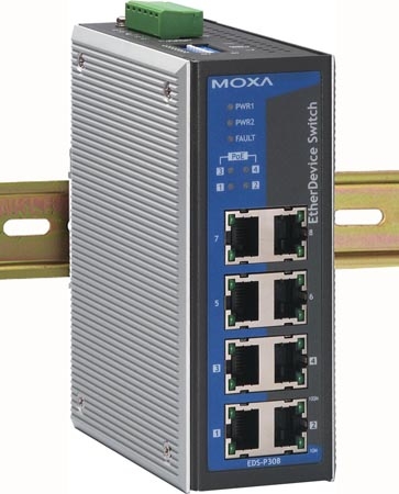 MOXA EDS-P308 总代理 以太网供电交换机