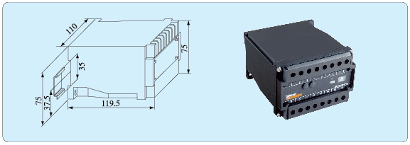 安科瑞三相三线电压变送器BD-3V3