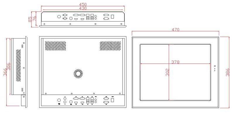 【宏国兴胜】19寸工业平板电脑AWS-190TE-I3