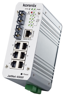 光纤交换机Korenix代理JetNet 4508f-m价格