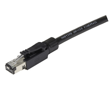 浩亭应用在轨道交通的阻燃数据电缆的RJ45连接器