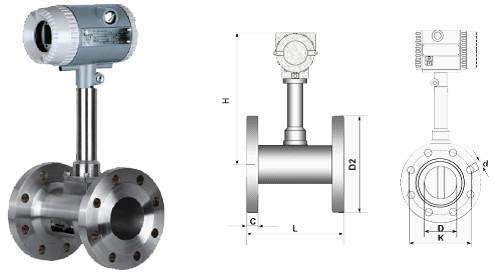 法兰式涡街流量计
