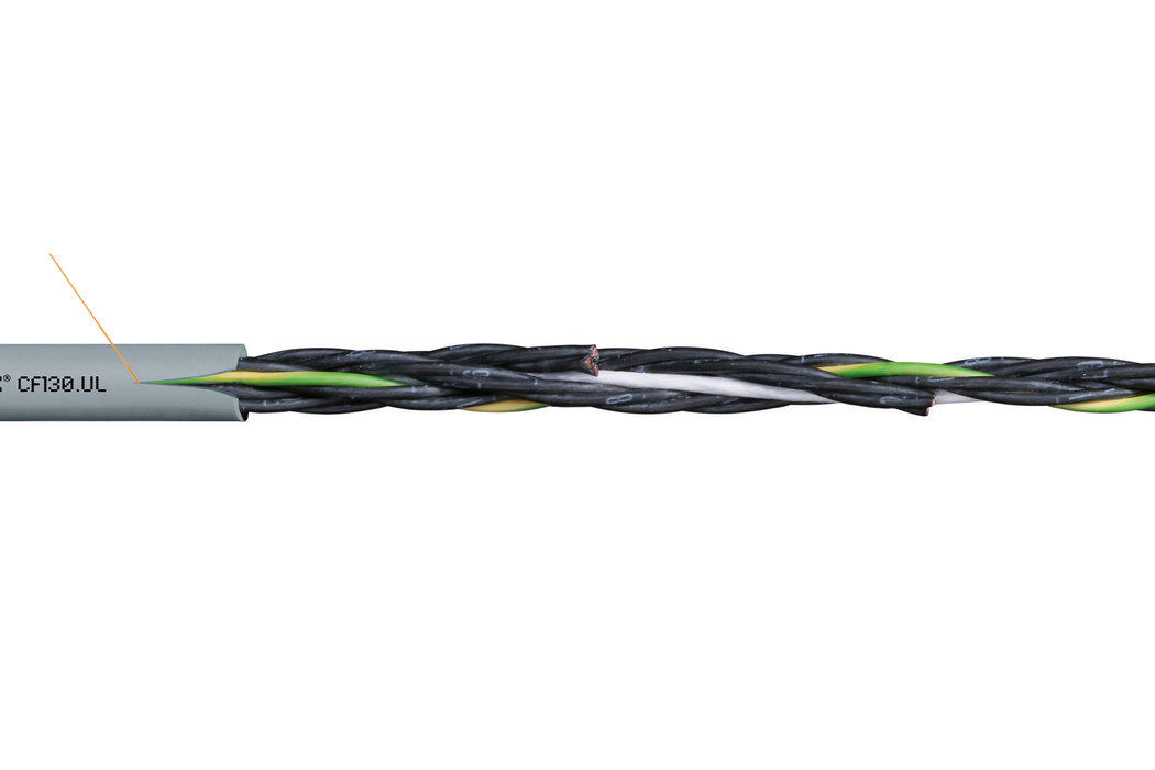 易格斯chainflex 高柔性控制电缆 CF130.02.03.UL