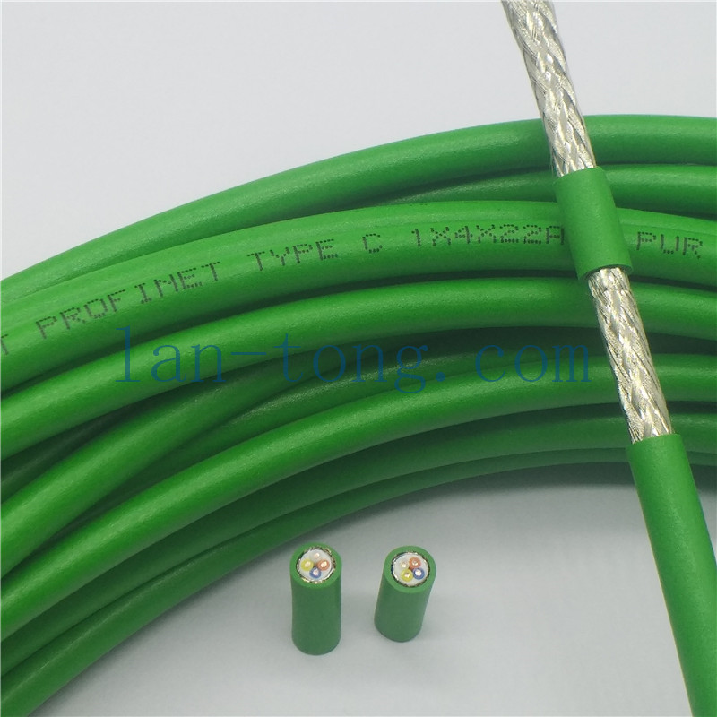 超五类高柔性工业以太网电缆Cat5e PROFINET类型 C 2x2xAWG22/19