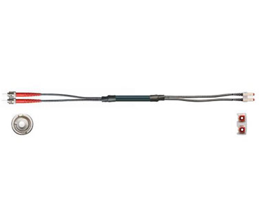 PVC 光纤电缆 | 玻璃纤维，连接器 A：ST，连接器 B：SC
