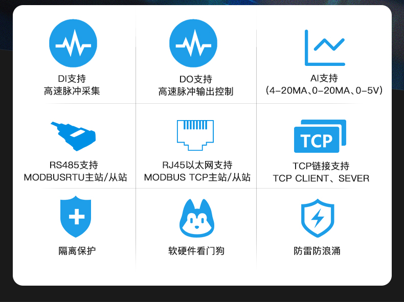 Modbus以太網(wǎng)IO擴展模塊