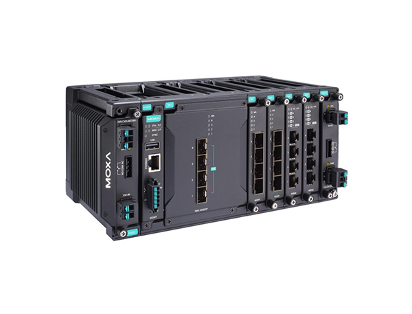 Moxa MDS-G4020-L3-4XGS 系列三层全千兆模块化网管型工业以太网交换机