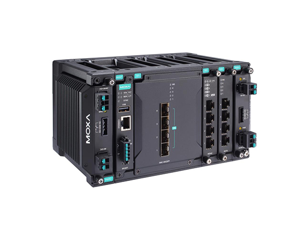 Moxa MDS-G4012-4XGS 系列二层全千兆模块化网管型工业以太网交换机