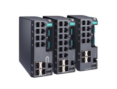 Moxa EDS-4012 系列 8+4G 端口（带 8 802.3bt PoE 端口选项）网管型以太网交换机