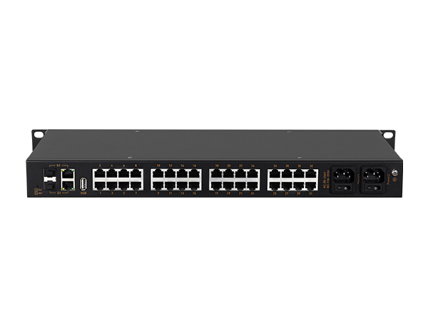迈威通信Mport3232 双网口32路RS232/485/422机架式以太网串口服务器