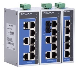 MOXA-导轨式非网管型工业以太网交换机-EDS-208A/205A系列