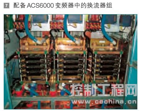 配备 ACS6000 变频器中的换流器组