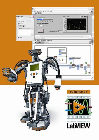 NI最新推出专用于LEGO® MINDSTORMS® NXT玩具机器人的LabVIEW工具包如图
