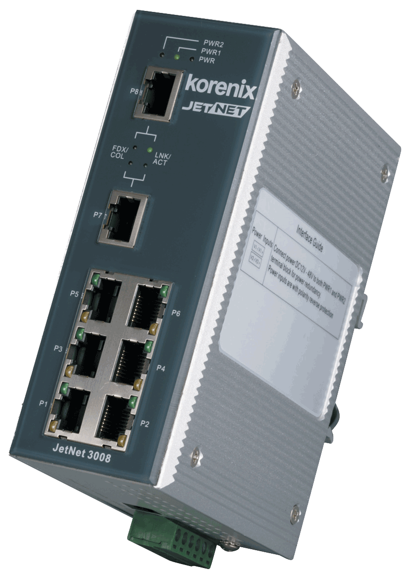 芯惠通 -将您的塑料壳网络交换器升级到芯惠通工业级IP30网络交换器如图