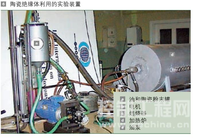 陶瓷绝缘体利用的实验装置