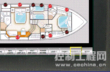 Onyx Marine 提供的电子组件可监控和控制船上的任何技术子系统。船员可使用EXTER 的触摸屏界面在系统间导航。