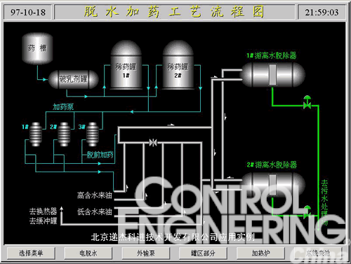 脱水加药画面