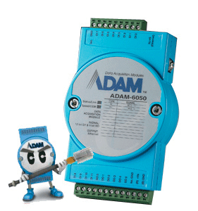 ADAM-6000模块支持Ethernet接口可实现无线局域网（WLAN）局域网跨网段数据采集和控制还提供多种输入输出选项、简单实用的PLC梯…