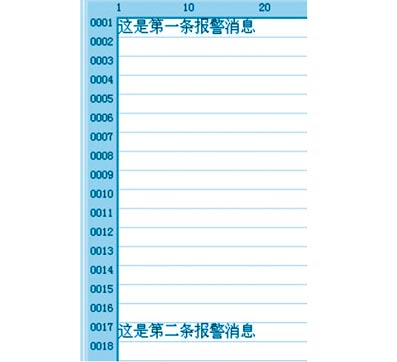 TP触摸屏和FX系列PLC连接实现警报消息的显示如图