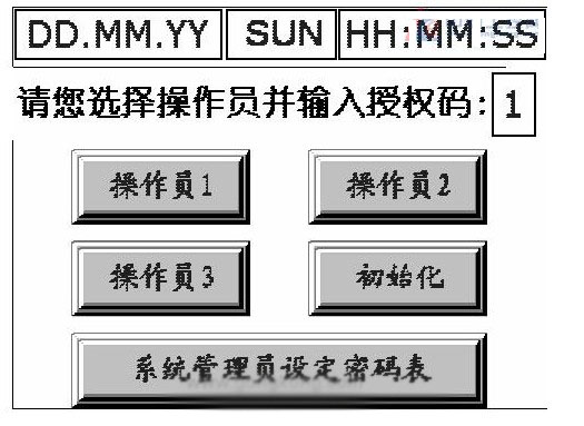 系统控制主界面