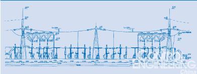 500 kV 1. 断路器方案的剖面图