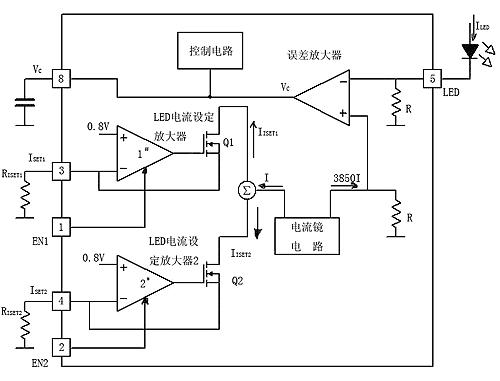 大电流LED驱动器LTC3454如图