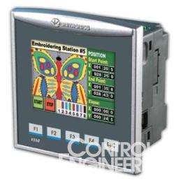 　　Unitronics'Vision350combinesafullyfunctioningHMIwithacompactPLCreducingcostscabinetspaceandwiring