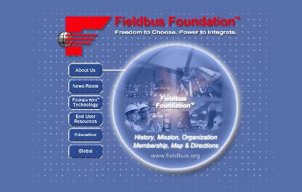 现场总线基金会推出新网站如图