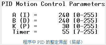 设计程序中设置的开放式调整