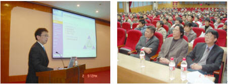 西门子自动化系统部总经理安晓杰先生率全集成自动化卡车访问山东大学如图