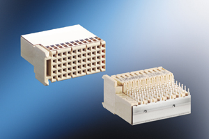ERNI提供ERmet2毫米HM通孔回流C型母连接器如图