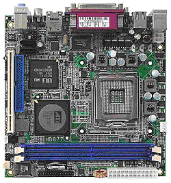 广积科技推出一款拥有ATI RS400芯片组的Mini ITX 嵌入式主板如图