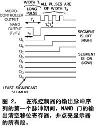 驱动条形图显示器的微控制器I/O端口单条线路技术如图