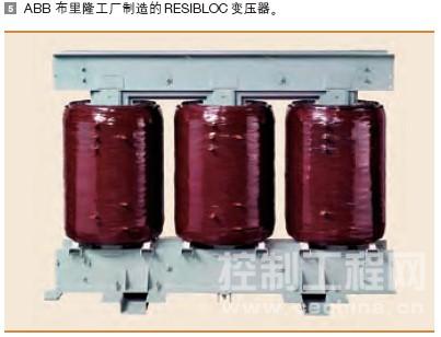 隆工厂制造的 RESIBLOC 变压器。