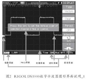 RIGOL用户界面说明