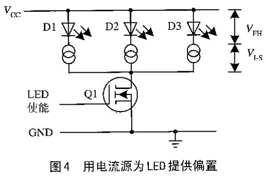 电池供电产品的LED控制问题如图