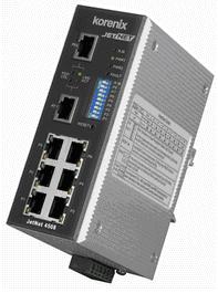 使用芯惠通JetNet 4508 工业级交换机部署Cisco RSTP商用交换机如图