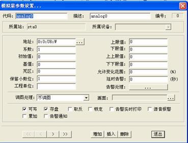 图53模拟量参数设置