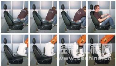    在假人的帮助下，机器人能精确模拟人类落座时的动作