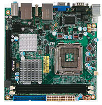 广积支持Intel Q35芯片组的Mini-ITX主板—MI935如图