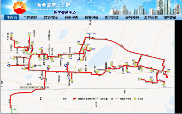 大庆油田物业管理二公司热网scada系统图片
