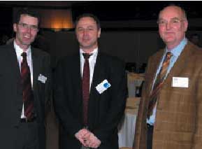 Matthias Romer 博士（左）、Erhard Heusser（中）、PI主席Edgar Kuster（右）